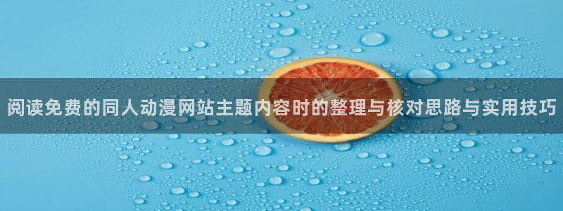 动漫推荐深夜:阅读免费的同人动漫网站主题内容时的整理与核对思路与实用技巧